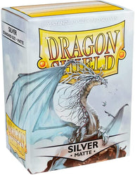 dragon shield matte silver 100 count sleeves