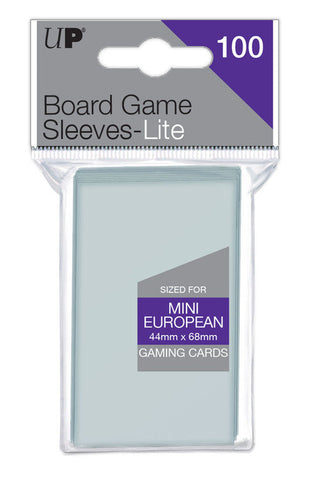 Ultra PRO: Board Game 100ct Sleeves - Lite (Mini European / 44mm X 68mm)