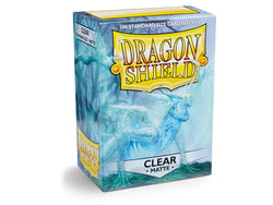 dragon shield matte sleeves clear angrozh 100 count