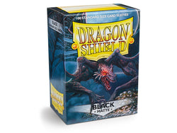 dragon shield matte sleeves black rhipodon 100 count sleeves