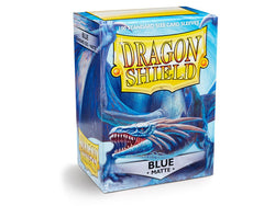 dragon shield matte sleeves blue dennaesor 100 count