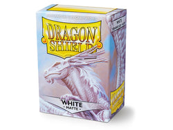 dragon shield matte sleeves white bounteous 100 count