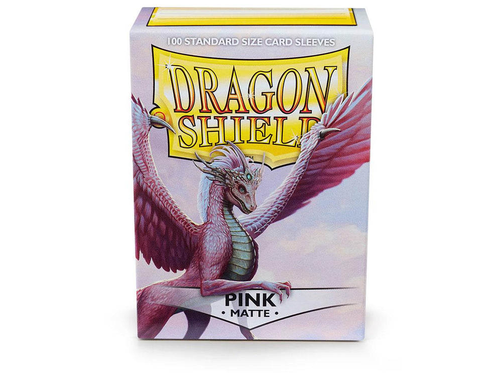 dragon shield matte sleeves pink christa 100 count