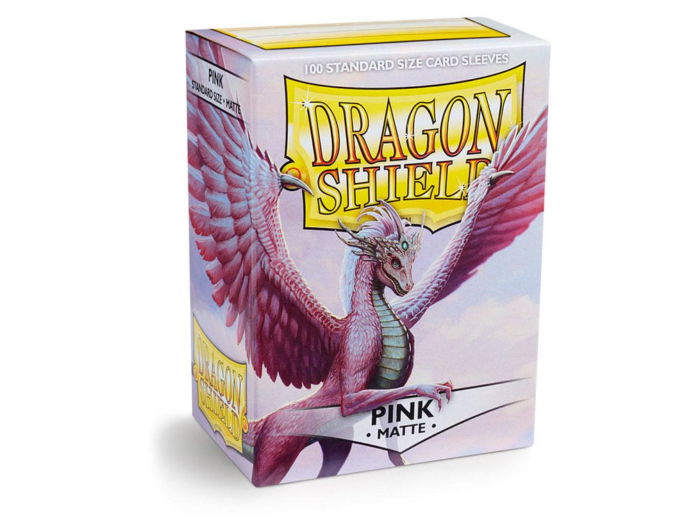 dragon shield matte sleeves pink christa 100 count