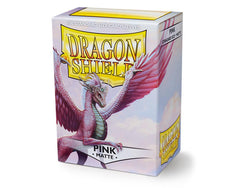 dragon shield matte sleeves pink christa 100 count