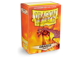 dragon shield matte sleeves orange usaqin 100 count