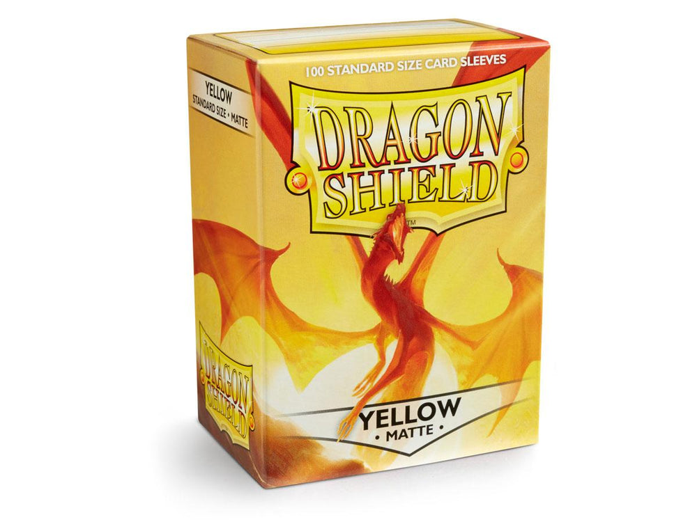 dragon shield matte sleeves yellow elichaphaz 100 count