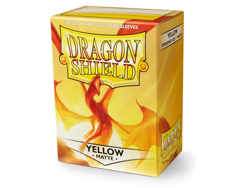 dragon shield matte sleeves yellow elichaphaz 100 count