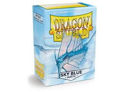 dragon shield matte sleeves sky blue strata 100 count