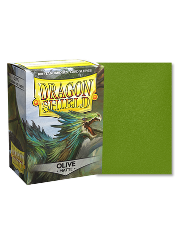 dragon shield matte sleeves olive 100 count