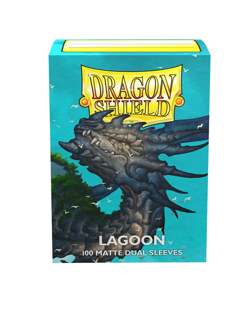 dragon shield matte dual shield sleeves lagoon 100 count