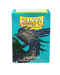 dragon shield matte dual shield sleeves lagoon 100 count