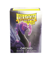 dragon shield matte dual sleeves orchid emme 100 count