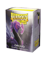 dragon shield matte dual sleeves orchid emme 100 count